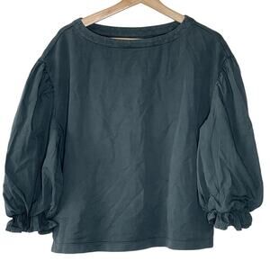 WONDERLY PUFF SLEEVE‎ GREEN TOP SIZE PS